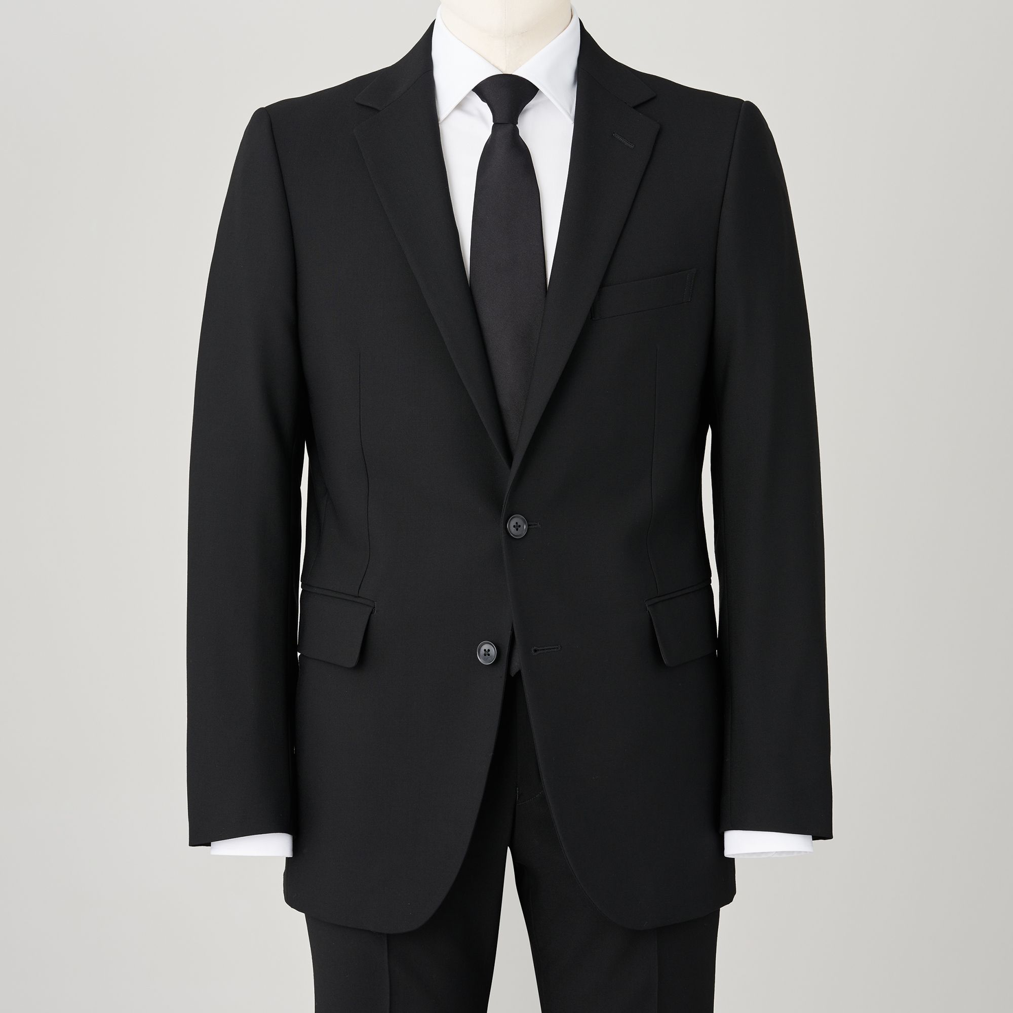 【極美品】FABRIC TOKYO 日本製 セットアップスーツ ブラック BLACK_FORMAL_super_100s_03_dda